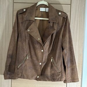 Chico’s motto soft jacket 2 petite (m)